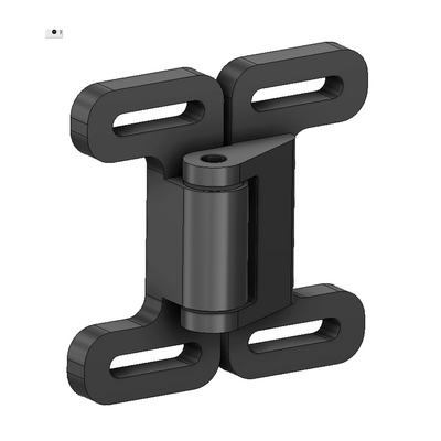 52-130-1 MODULAR SOLUTIONS DOOR PART DOUBLE BALL CATCH, BLACK W/HARDWARE